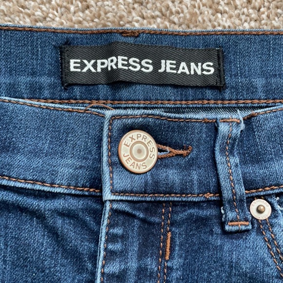 Express Jeans Slim Fit Mid Rise Legging Size 4R - Picture 4 of 11